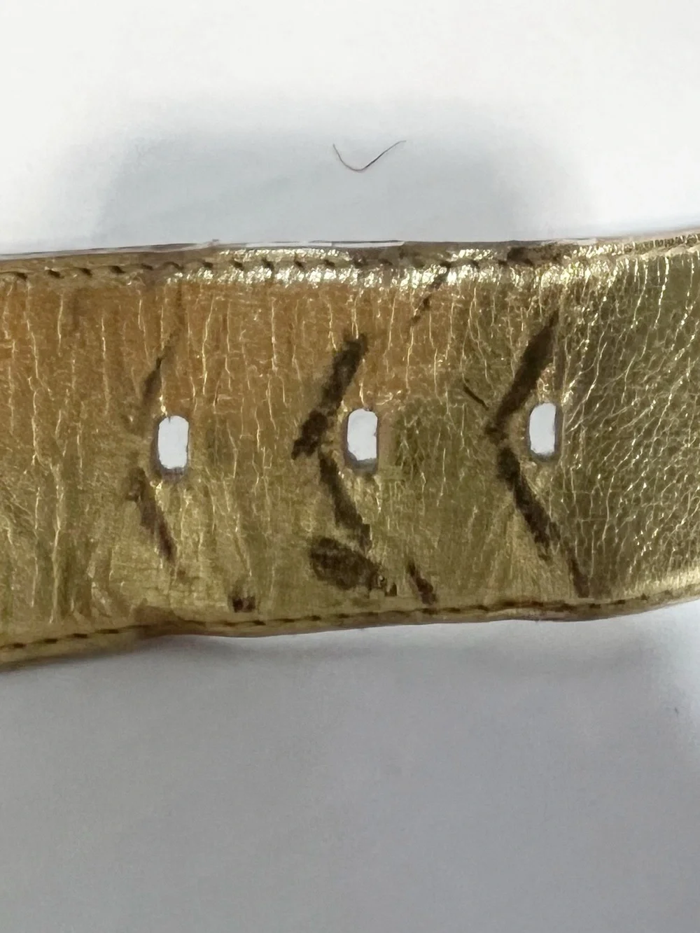 Vintage Escada Star Charm Studded Wide Gold Belt Sz 40